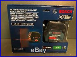 BOSCH GCL 2-160 S Self-Leveling Cross-Line Laser With Plumb Points 65 FT/20 M