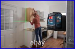 BOSCH GLL50-20G 50 Ft Green-Beam Self-Leveling Cross-Line Laser, Includes Integr