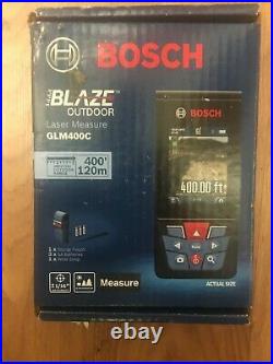BOSCH GLM400C Blaze 400' Outdoor Laser Measure with Pouch