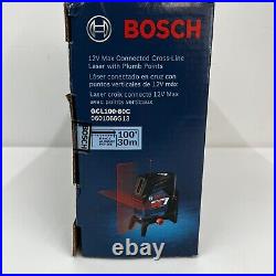 Bosch 100 ft Self Leveling Outdoor Cross line Laser Level GCL100-80C Sealed Box