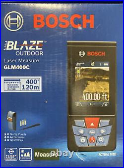 Bosch BLAZE GLM400C 400ft Connected Laser Measure with ViewFinder NEW