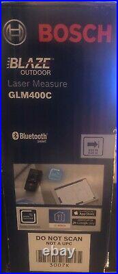 Bosch BLAZE GLM400C Outdoor 400ft Connected Laser Measure with Camera Viewfinder