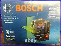 Bosch GCL100-40G Combo Laser Green Beam Self-Leveling CrossLine+Plumb Points New