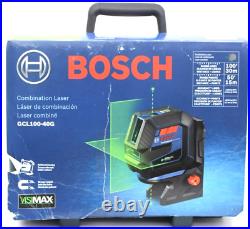 Bosch GCL100-40G Green Beam Self-Leveling Cross-Line Laser with Plumb Points (NEW)