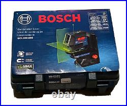 Bosch GCL100-40G Green Beam Self-Leveling Cross-Line Laser with Plumb Points NEW