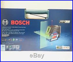 Bosch GCL100-80CG 12V Cross-Line Laser with Plumb Points (Green) New
