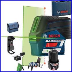 Bosch GCL100-80CG 12V Max Connected Green-Beam Cross-Line Laser with Plumb