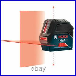 Bosch GCL-2-160-S-RT Self-Leveling Cross-Line Laser with Plumb Points