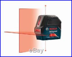 Bosch GCL 2-160 self-leveling cross-line laser with plumb points and BT150 Tripo