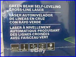 Bosch GLL100GX Green Beam Self Leveling Cross Line Laser New