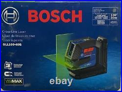 Bosch GLL100-40G Cross-Line Self Leveling Laser Level With visiMax Technology