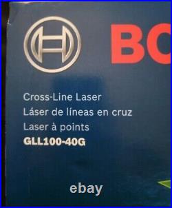 Bosch GLL100-40G Cross-Line Self Leveling Laser Level (brand new) never opened