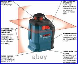 Bosch GLL2-20S-RT Self-Leveling 360 Degree Line and Cross Laser