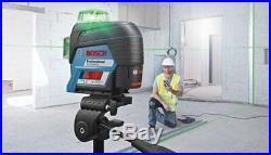 Bosch GLL3-330CG 360-degree 3-Plane Green Laser ADDITIONAL FREE RECHARGEABLE BAT