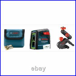 Bosch GLL40-20G Green Beam Self Leveling Cross Line Laser Level with MM2 Mount