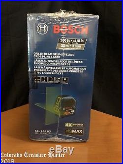 Bosch GLL 100 GX 100ft Green Beam Self-Leveling Cross Line Laser