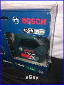 Bosch GLL 100 GX Green Beam Self-Leveling Cross Line Laser 100FT New FKT