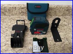Bosch GLL 100 GX Green-Beam Self-Leveling Cross-Line Laser with mounting kit