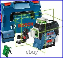 Bosch GLL 3-80 CG 12V 2.0a Li-ion System Multi Line Green Laser Level 2x Battery