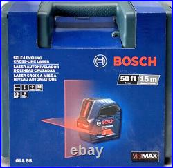 Bosch GLL 55 Self-Leveling Cross-Line Laser with VisiMax Technology