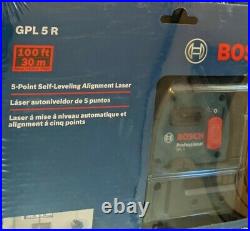 Bosch GPL 5 R 5-Point Self-Leveling Alignment Laser, New! Sealed