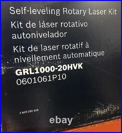 Bosch GRL1000-20HVK Self-Leveling Rotary Laser System, NIB
