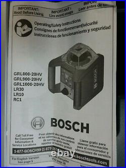 Bosch (GRL1000-20HV) Self-Leveling Rotary Laser Kit / System