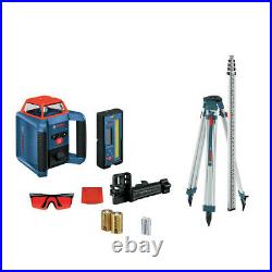Bosch GRL2000-40HK REVOLVE2000 Self-Leveling Horiz Rotary Laser Kit New