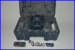 Bosch GRL250HV Rotary Self Leveling Laser Unit Arm Remotes Tripod & Case