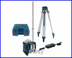 Bosch GRL 500 HCK Self-Leveling Rotary Laser with Rod and Tripod Package