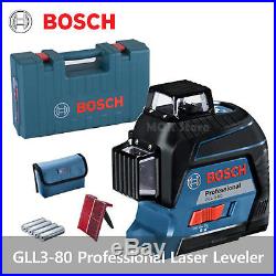 Bosch Laser Level GLL3-80 Professional L-BOXX Set / Self Leveling Line Laser 30M