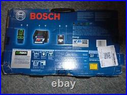 Bosch Self-Leveling Cross-Line Laser with Plumb Points Green Beam GCL100-40G NEW