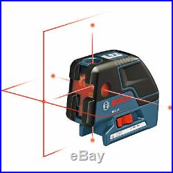 Bosch Tools GCL25 5-Point Self Leveling Alignment Cross-Line Laser New
