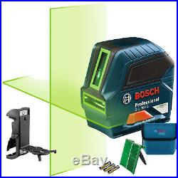 Bosch Tools GLL 100 GX-RT Self-Leveling GREEN-BEAM Cross-Line Laser New