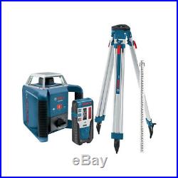 Bosch Tools Self-Leveling Rotary Laser PLUS Complete Exterior Kit GRL400HCK New