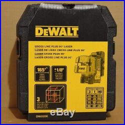 Brand New DEWALT DW089K Self-Leveling Line Laser, 3-Beam Laser