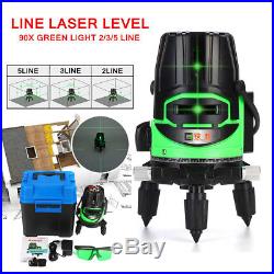 Bright Green Light Line Laser Level Self-Leveling 360° Rotation Measure Tool