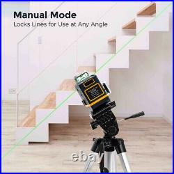 CIGMAN 3D 3x360° Green Cross Line Laser Level Self Leveling Workshop Layout Tool