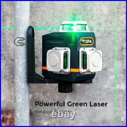 CIGMAN 3D 3x360° Green Laser Level Cross Line Self Leveling for DIY Construction