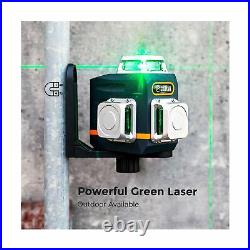 CIGMAN 3x360° Green Laser Level Tool Self Leveling 100ft for Construction and