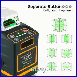 CIGMAN Green Laser Level Self Leveling 12 Lines 3D Rotary for DIY Construction
