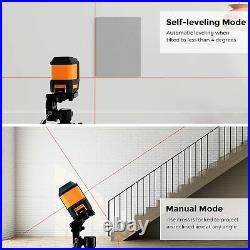 CM-301 Red Cross Line Laser Level Self-Leveling Horizontal Vertical with Tripod