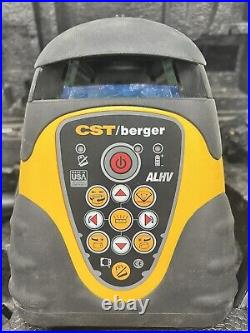 CST/Berger ALHV Self Leveling Horizontal + Vert Rotary Laser with Remote & receive