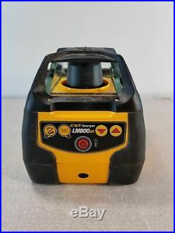 CST / Berger LM800GR Self-Leveling Dual-Grade Rotary Laser with Detector