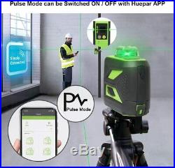 Cross Line Laser Level Green Beam 3D self leveling with Bluetooth Connectivity