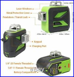 Cross Line Laser Level Green Beam 3D self leveling with Bluetooth Connectivity