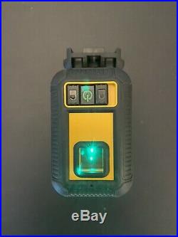 DEWALT 120 ft. Green Self-Leveling 3-Spot Laser Level with Case and Batteries