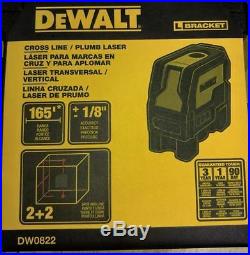 DEWALT Combilaser Self-Leveling Cross Line/Plumb Spot Laser DW0822 DW0822-XJ NEW