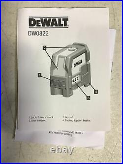 DEWALT DW0822 Self-Leveling Cross-Line and Plumb Laser Level Light Use