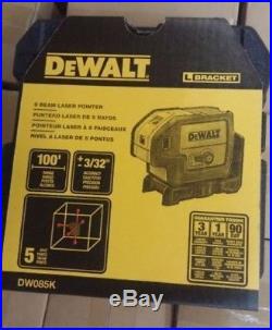 DEWALT DW085K 5 Beam Self Leveling Laser Pointer DW085K